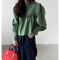 ราคา 3826 เสื้อสีเขียวลายสกอต (26679465620)