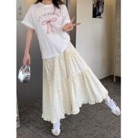 ราคา 5231 กระโปรงยาวลายดอกไม้ (24127699934)