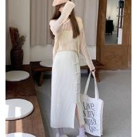 ราคา 5196 กระโปรงยาวผ้ายืดร่อง (19194388629)