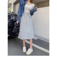 ราคา กระโปรงผ้ายืดสีเทาสั้น ยาว (21854534734)