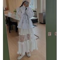 ราคา 5333 กระโปรงยาวสีขาว (46357887161)