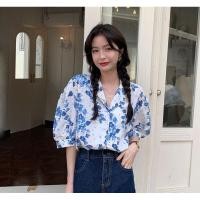 ราคา 3369 เสื้อเชิ้ตลายดอกไม้สีฟ้า (11002240188)