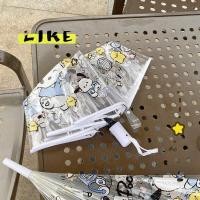 ราคา ร่มโปร่งใสสไตล์ญี่ปุ่นสำหรับผู้หญิง ด้ามยาว พับง่าย อัตโนมัติ ลายการ์ตูนน่ารัก (47108326317)