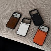 ราคา สีดําเรียบง่ายลายจระเข้หนังกระเป๋าเงินเก่าสไตล์เกาหลี อิน บล็อกเกอร์ ซอก ออกแบบเหมาะสําหรับ ไอโฟน 17 โปรแม็กซ์ 16 15 14 13เคสโทรศัพท์กรณีป้อง (28844498076)