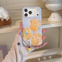 ราคา เกาหลีดอกทิวลิปสีเหลืองดอกไม้ปลอกเข้ากันได้สําหรับ16 มือโปร สูงสุด เคสไอโฟน15 17 มือโปร สูงสุด 16 17 16โปรแม็กซ์ ขั้นสูงที่ไม่ซ้ํากันลูกปัดสร้อยข้อมือปกกร (43180193578)