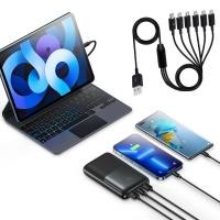 ราคา R Micro USB Splitter Cable USB 2 0 ประเภท A ชาย Micro USB ชาย 1 ถึง 6 Splitter Cable Data Charge Connector Adapter (46305687174)