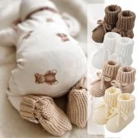ราคา Zzz ทารกแรกเกิดรองเท้าเดิน Textured Grip ด้านล่าง Cosy ถักออกแบบสะดวก Bowknot Fastening รายละเอียด Booties (48757028501)