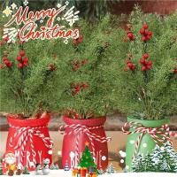ราคา สาขาสนประดิษฐ์คริสต์มาส Holly Berries 1 3 5 ชิ้น สำหรับตกแต่งพวงหรีดและต้นไม้ (41968623748)