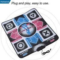 ราคา HW1 USB แบบมีสายลื่นเสื่อเต้นรําเกมเต้นรํา Step Pad HD เท้าพิมพ์ฟิตเนส Dancer ผ้าห่มสําหรับ PC Dance Pad ในร่ม Gaming Pad (54403505106)