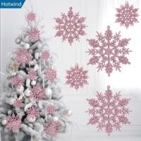 ราคา HW112PCS จี้เกล็ดหิมะประดิษฐ์ขนาดใหญ่ Glitter ผงเกล็ดหิมะ Xmas Tree อุปกรณ์เสริมตกแต่งคริสต์มาส (53350793263)