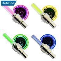 ราคา HW 1 ชิ้นนีออน LED แฟลชโคมไฟจักรยานยางรถ Tyre ล้อวาล์วซีลหมวก N2X5 (49604915245)
