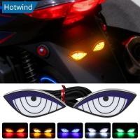 ราคา HW 2 ชิ้นรถจักรยานยนต์ LED DevilEyes ไฟ Demon Eyes ไฟหน้ารถจักรยานยนต์ Mini โปรเจคเตอร์เลนส์ไฟเลี้ยวโคมไฟรถตกแต่งไฟ G9S6 (45354189551)