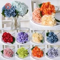 ราคา ยอดเยี่ยม ไฮเดรนเยียประดิษฐ์ ดอกไม้ผ้าไหมปลอม 45ซม ช่อดอกไม้สีฟ้าเหมือนจริง (47309482813)