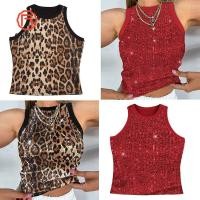 ราคา เสื้อกล้ามลายเสือดาวสำหรับฤดูร้อน เสื้อลายเสือดาวแขนกุด ใส่สบายและคล่องตัวสำหรับผู้หญิง (47009473887)