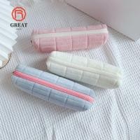 ราคา ยอดเยี่ยม ขัดแตะ กระเป๋าดินสออุปกรณ์การเรียน กล่องดินสอแบบเรียบง่ายความจุขนาดใหญ่พร้อมซิปกระเป๋าเก็บตุ๊กตา (58058941359)