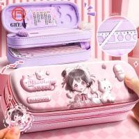 ราคา ยอดเยี่ยม ดินสอ กล่องใส่ปากกาความจุขนาดใหญ่ กล่องใส่เครื่องเขียนสองชั้นความจุขนาดใหญ่อุปกรณ์การเรียน (56508940738)