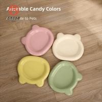 ราคา ยอดเยี่ยม ชามแมว จานใส่ขนมหมีน้อย จานใส่อาหารแมว สีสันน่ารักพลาสติก หน้า อิน จานสุนัขสําหรับลูกสุนัขแมว (56058931666)