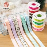 ราคา ยอดเยี่ยม ริบบิ้นห่อของขวัญพื้นผิวเงา ริบบิ้นลายจุดกว้าง 2 5 ซม ริบบิ้นผ้างานฝีมือ ทําเอง หลากสี โบว์ติดผมห่อของขวัญ (53908935936)