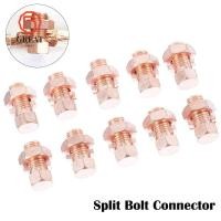 ราคา GREAT Split Bolt Connector Rose Gold Copper Cord Bolt Antenna Grounding Connector Copper Bolt Clamp Cable (53908077874)