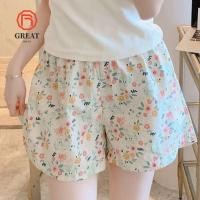 ราคา กางเกงขาสั้นเอวสูง แฟชั่นฤดูร้อน ทรงหลวม สบายๆสำหรับชุดนอน (53709060910)