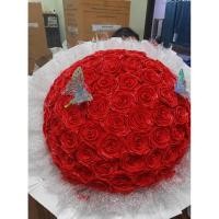 ราคา ช่อ 100 ดอกกุหลาบริบบิ้น ช่อใหญ่แบบตะโกนว่า รักจริง ไม่จกตา ฟรีผีเสื้อ2 มงกุฎ1 (50606268170)