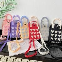 ราคา กระเป๋าถือถัก โยโลโก กระเป๋าข้อมือปมความจุสูงรักหวาน กระเป๋าโทรศัพท์มินิถักนักเรียน (40830286770)