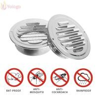 ราคา YOLOGO ช่องระบายอากาศผนังภายนอกสแตนเลสป้องกันนกและหนูการไหลเวียนของอากาศแบบกลม (51908332634)