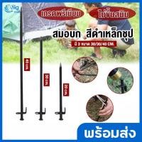 ราคา bigmall สมอบก สมอบกเหล็ก สีดำชุปเหล็ก เกรด Premium 20 30 40 ซม สมอบกแสตนเลส หมุดเต้นท์ เต็นท์ อุปกรณ์แคมปิ้ง ลิ่มปักดิ (20260481732)