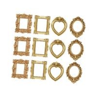 ราคา HIk 12 ชิ้นเรซิ่นมินิกรอบรูปกรอบรูปโบราณ Tiny Baroques Ornament กรอบ (55956906689)