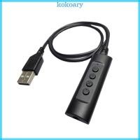 ราคา KOK 3 5 มม ถึง USB การ์ดเสียงภายนอกการ์ดเสียง USB ดูภาพยนตร์ฟังเพลงการ์ดเสียง USB สําหรับสตูดิโอการประชุม (53358740557)