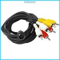 ราคา KOK Mini DIN 9Pin ถึง 6RCA สาย AV สําหรับเครื่องเล่นโปรเจคเตอร์ทีวีและเกมคอนโซล (51657562542)