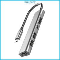 ราคา KOK USB C Adapter Docking Station DisplayPort HDTV USB3 0 USB2 0 Transfer Adapter (50057562420)
