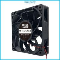 ราคา KOK 5000RPM Airflow PC Quiet Fan 12025 12 ซม แบริ่งคู่ PC Case Fan (47707582516)