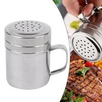 ราคา BrighthorNew Handle Shaker Pepper Sugar Salt Stainless Steel Dispenser Powder Tube Coffee Utensils Kitchen Tool (27870884471)