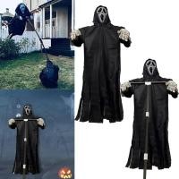 ราคา 2024 ตกแต่งฮาโลวีนใหม่ Ghost Robe หุ่นไล่กา Scream Ghost เครื่องแต่งกาย Props สวนนอกแขวนน่ากลัว Creative Courtyard Bird Repeller (26807877210)