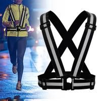 ราคา BrighthoorHighlight สายรัดสะท้อนแสง Night Work Security วิ่งความปลอดภัยปรับเสื้อกั๊กสะท้อนแสง High V การมองเห็นเสื้อสะท้อนแสง (25191849366)