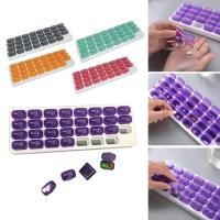 ราคา BrighthorMonthly Pill Organizer 31 Day Pill Organizer พร้อมฝักใส่ยาขนาดใหญ่ที่ถอดออกได้ กล่องใส่ยาแบบพกพาและผู้ถือสําหรับยา (28830647705)