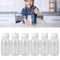 ราคา ขวดพลาสติกใส ขนาดเล็ก 100 มล พร้อมฝาปิด สําหรับใส่เครื่องดื่ม น้ําผลไม้ 6 ชิ้น (24076108338)
