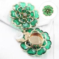 ราคา Stat Alloy Floral Cufflinks Cover Rhinestones ดอกไม้ปุ่มคลิปอุปกรณ์เสริมเสื้อผ้า (41078873705)