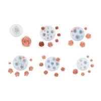 ราคา แม่พิมพ์ฟองดองซิลิโคน Stat ซิลิโคนช็อคโกแลต Mould ซิลิโคนเค้ก Moulds Rose Shaped (55406425591)