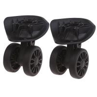 ราคา Stat Heavy Duty กระเป๋าเดินทางล้อเปลี่ยนรถเข็นล้อคู่แถว 360 องศาหมุนกระเป๋าเดินทาง Silent ล้อ 2 ชิ้นชุด (43553312509)