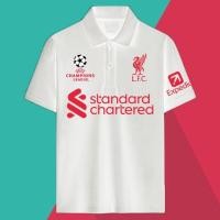 ราคา Liverpool Football Team jersey UEFA Champions League D I Y ลวดลาย L F C ฟุตบอล Men s Polo shirt S 3XL ผู้ใหญ่ฤดูร้อนผ้าฝ (49659066211)