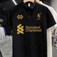 ราคา ลิเวอร์พูล ฟุตบอล themed เสื้อโปโล with Liverpool football team logo printed on adult Polo shirt S 3XLฤดูร้อนผ้าฝ้ายแท้ (47959213912)