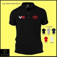 ราคา เสื้อโปโล เสื้อโปโล Toyota V6 โลโก้ 4WD MPV เย็บปักถักร้อย RX350 Vellfire Alphard Cotton SULAM EMBROIDERY FGLฤดูร้อ (51309422135)