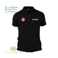 ราคา เสื้อโปโล COTTON Baju Polo เสื้อยืดคลาสสิกโลโก้เย็บปักถักร้อย Caltex Techron Havoline Delo สารเติมแต่งน้ํามันเครื่อ (50409273492)