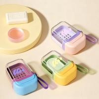 ราคา SuperinPalette กล่องเก็บสบู่เดินทางแบบพกพาสองชั้นปิดผนึกกล่องเก็บสบู่กันน้ํา (48254651930)