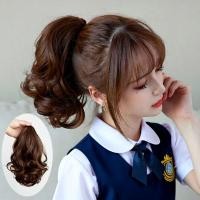 ราคา วิกผมหางม้า ผมหยิกสั้นสำหรับผู้หญิง สไตล์เกาหลี ดูเป็นธรรมชาติ (52452075575)