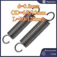 ราคา สปริงแรงดึง สปริง สปริงดึงปลายท่อ สปริงแรงดึง สปริง d 0 8mm OD6 8 10mm L 30 120mm สปริงดึงพร้อมตะขอ ทาประตูโรงรถ ขัดเงา เครื่องแกว่ง HA XDT TH (53052085360)