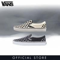 ราคา Original Vans SlIP ON Classic Black And White Low Top Modest Canvas Unisex Sneakers (54557607831)