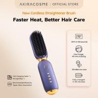 ราคา Akiracosme หวีหนีบผมตรงไร้สาย ไอออนลบ 6000mAh USB แบบพกพา เครื่องหนีบผมตรง แปรง (26630917101)